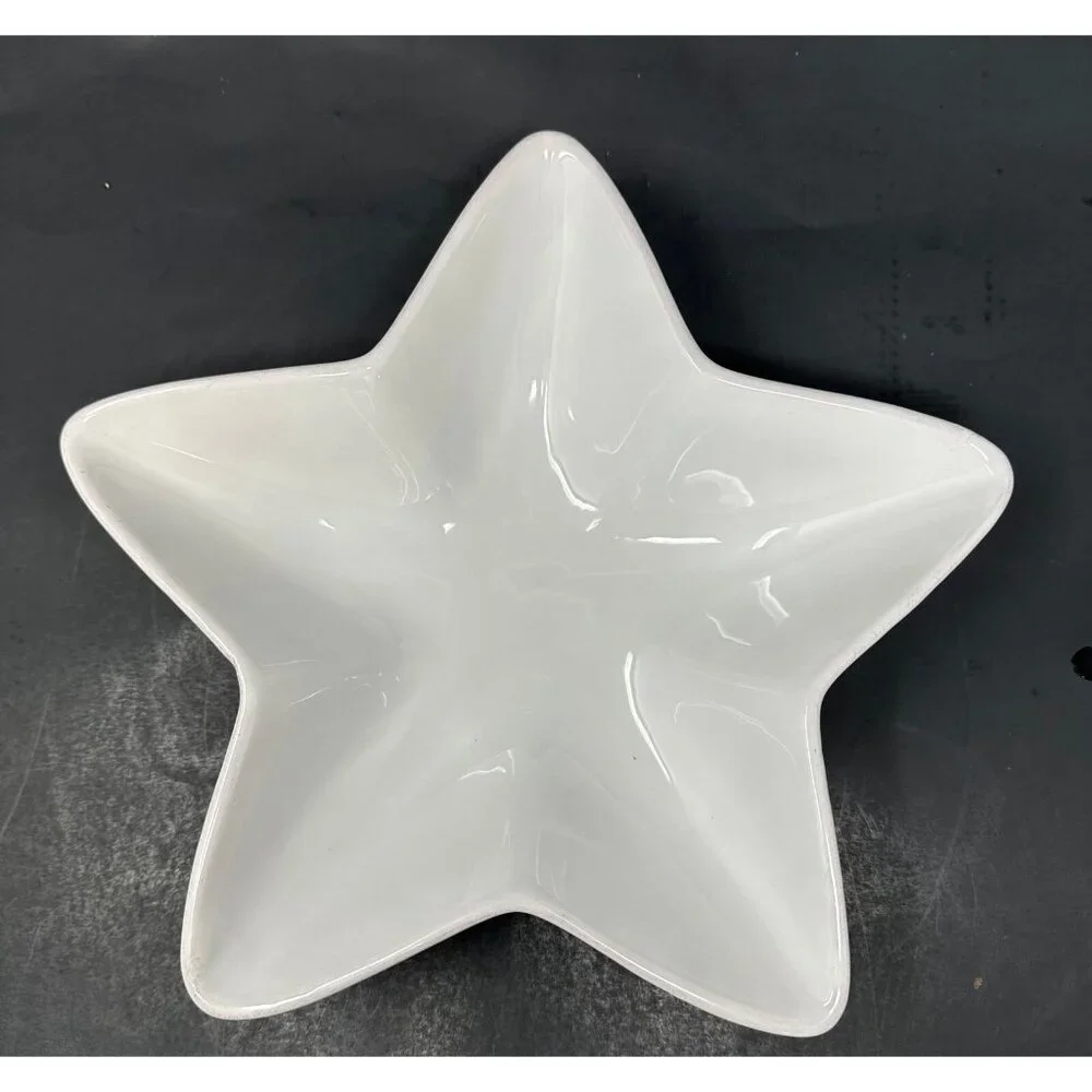 3 PIER 1 STAR SHAPED NESTING SERVING BOWLS Red White Blue Patriotic July 4th HTF - Picture 3 of 15